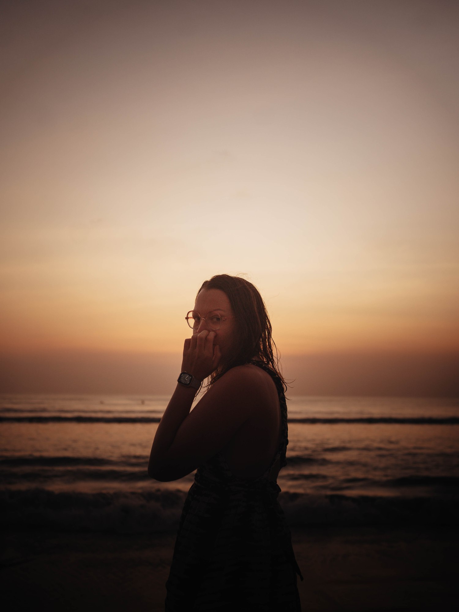 Profil au coucher du soleil